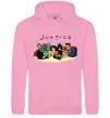 Мужская толстовка (худи) Justice DC Розовый фото