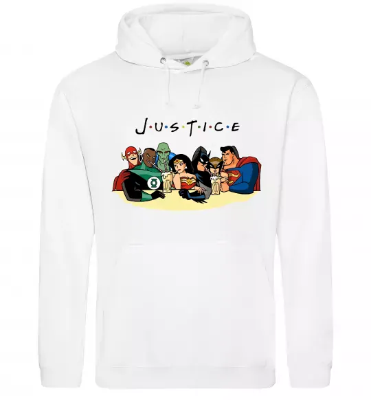 Чоловіча толстовка (худі) Justice DC Білий фото