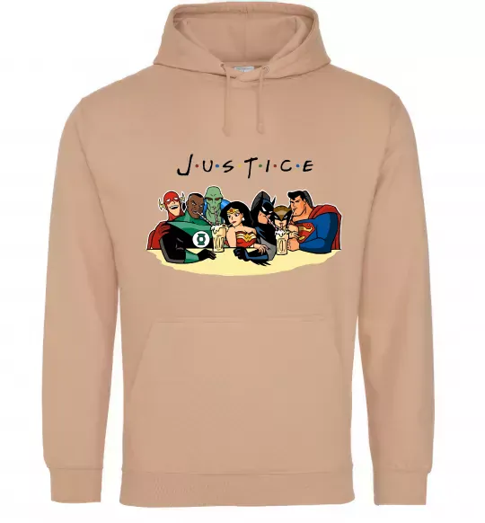 Чоловіча толстовка (худі) Justice DC Пісочний фото