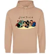 Женская толстовка (худи) Justice DC Песочный фото