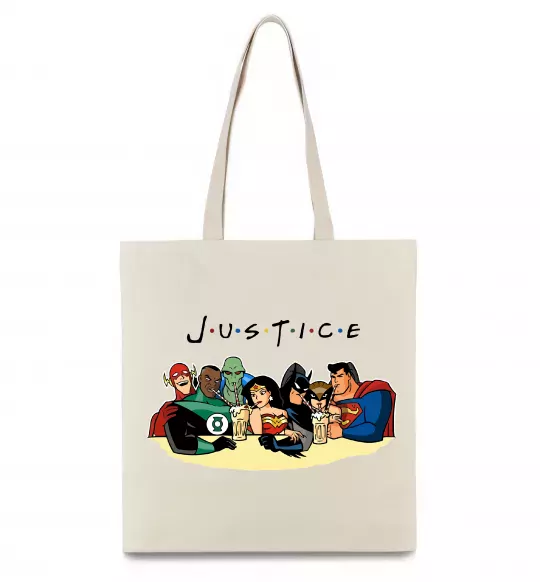 Еко-сумка Justice DC Бежевий фото
