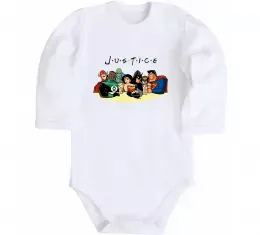 Дитячий бодік Justice DC Білий фото