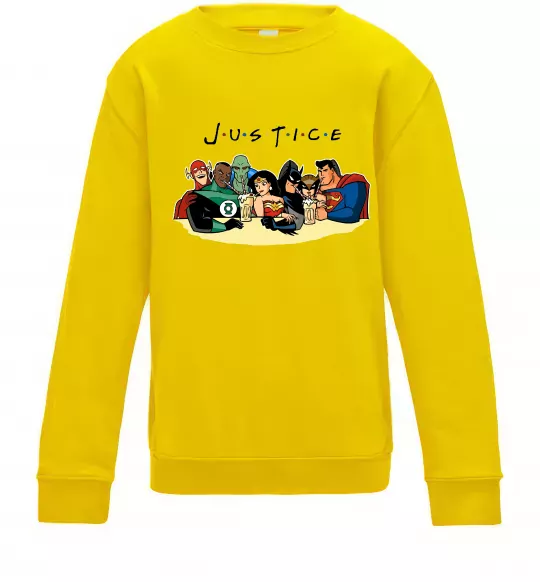 Дитячий світшот Justice DC Сонячно жовтий фото
