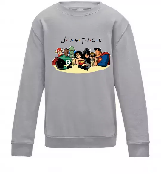 Дитячий світшот Justice DC Сірий меланж фото