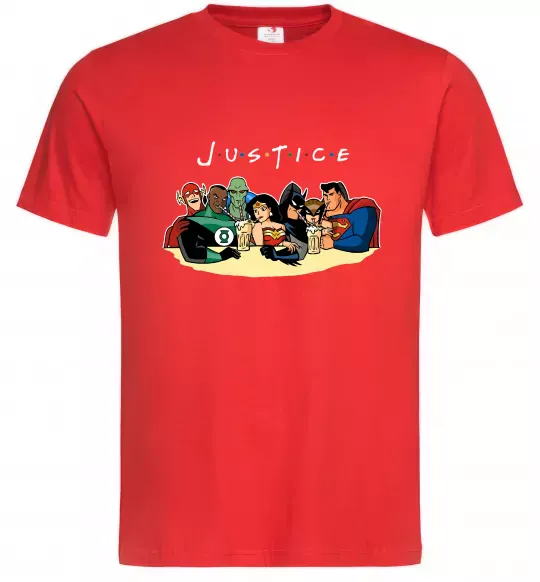 Мужская футболка Justice DC Красный фото