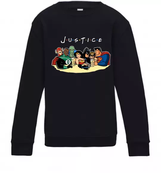 Дитячий світшот Justice DC Чорний фото