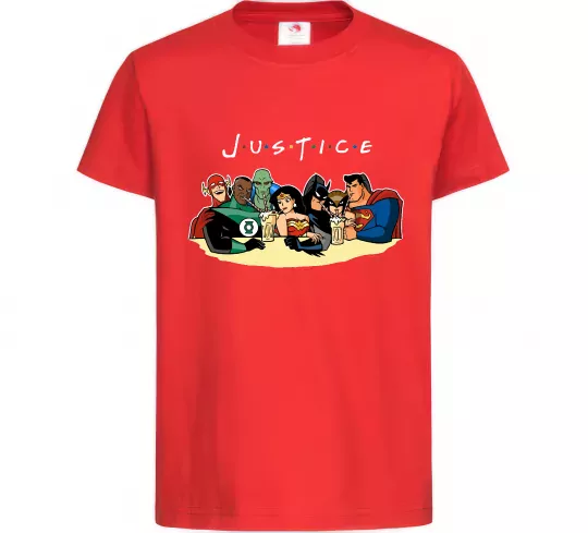 Детская футболка Justice DC Красный фото