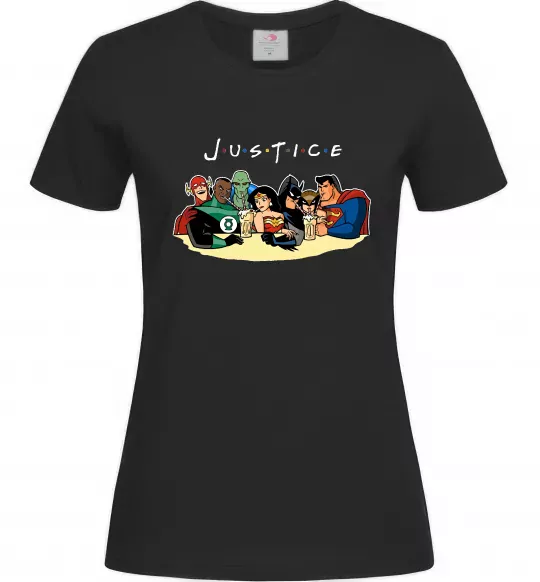 Женская футболка Justice DC Черный фото