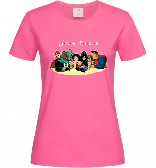 Женская футболка Justice DC Ярко-розовый фото