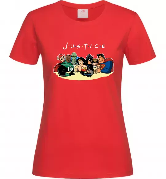 Женская футболка Justice DC Красный фото