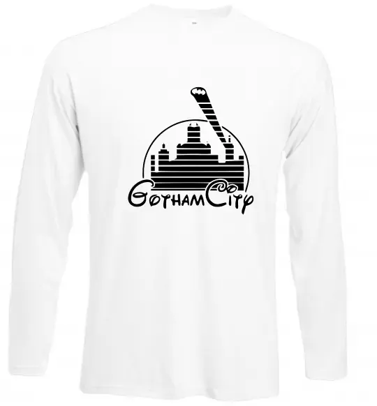 Лонгслів Gotham city Білий фото