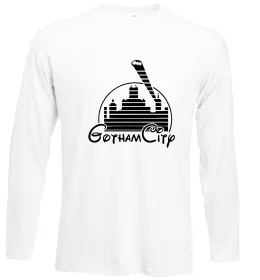 Лонгслив Gotham city Белый фото