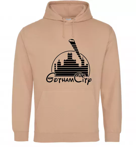 Чоловіча толстовка (худі) Gotham city Пісочний фото