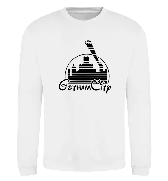 Свитшот Gotham city Белый фото