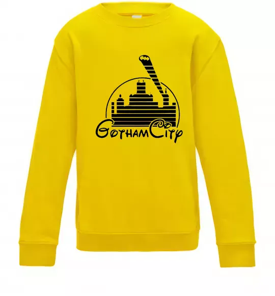 Дитячий світшот Gotham city Сонячно жовтий фото