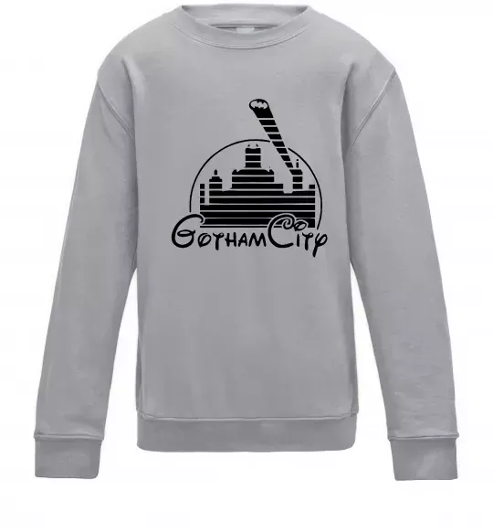 Дитячий світшот Gotham city Сірий меланж фото