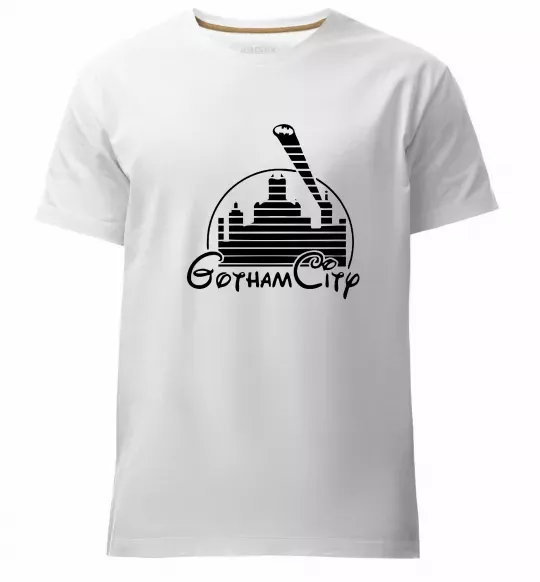 Чоловіча преміум футболка Gotham city Білий фото