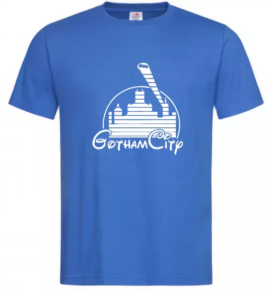Мужская футболка Gotham city Ярко-синий фото