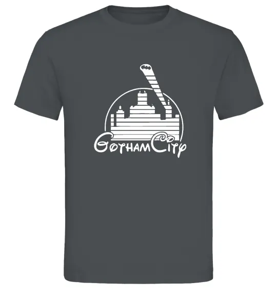Мужская футболка Gotham city Графит фото
