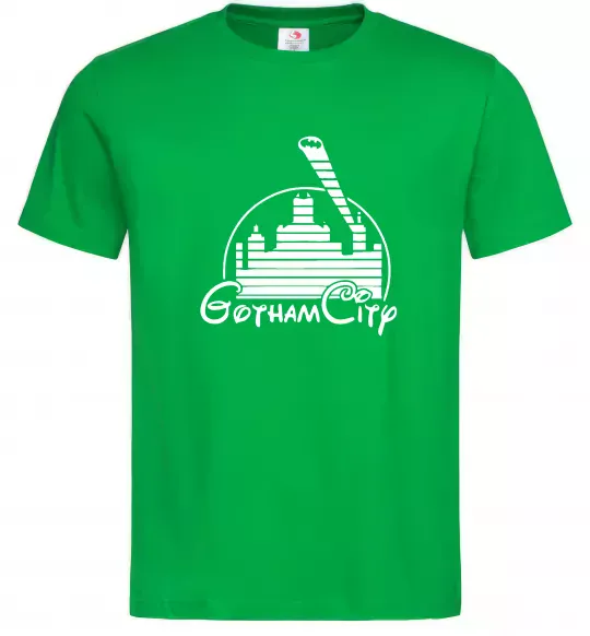 Мужская футболка Gotham city Зеленый фото