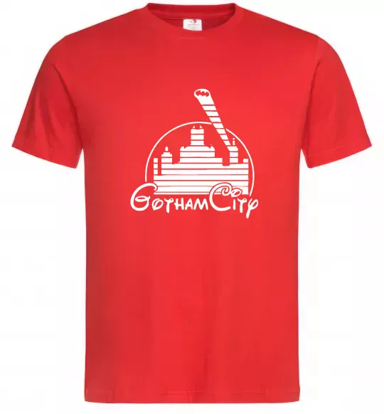 Мужская футболка Gotham city Красный фото