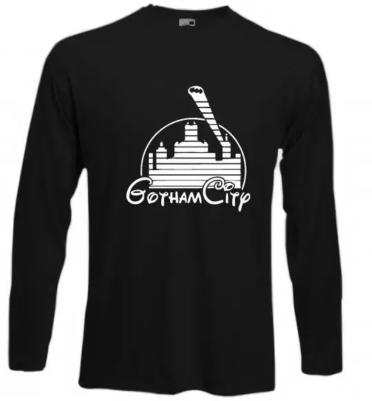 Лонгслів Gotham city Чорний фото