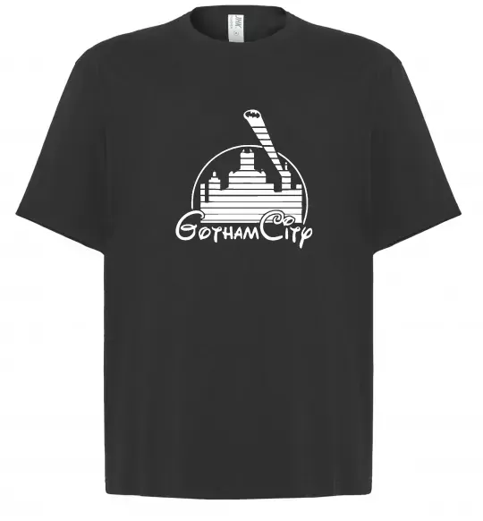 Футболка Оверсайз Gotham city Черный фото
