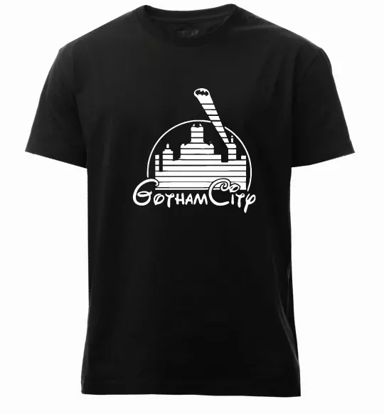 Чоловіча преміум футболка Gotham city Чорний фото