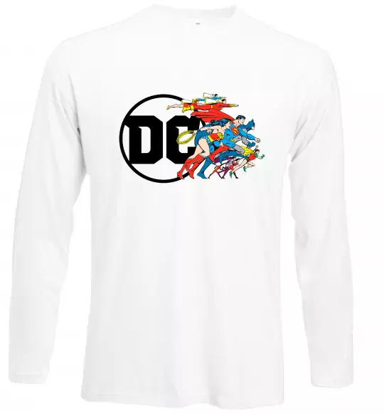 Лонгслів DC ліга справедливості Білий фото