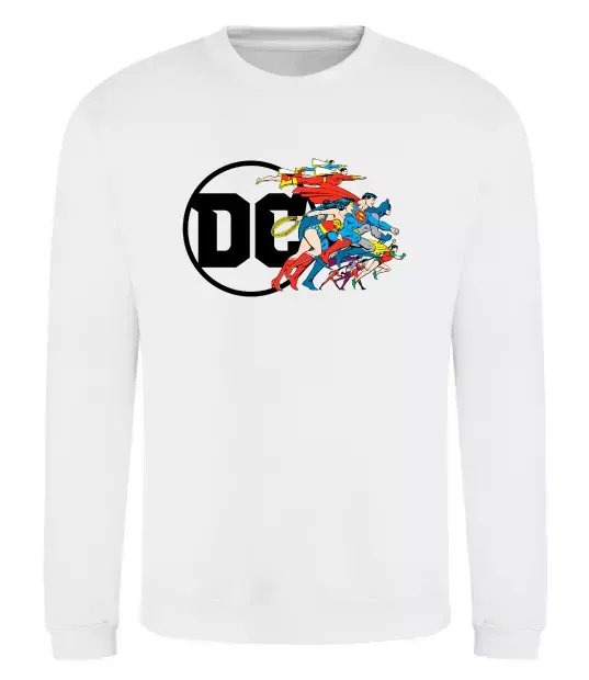 Світшот DC ліга справедливості Білий фото