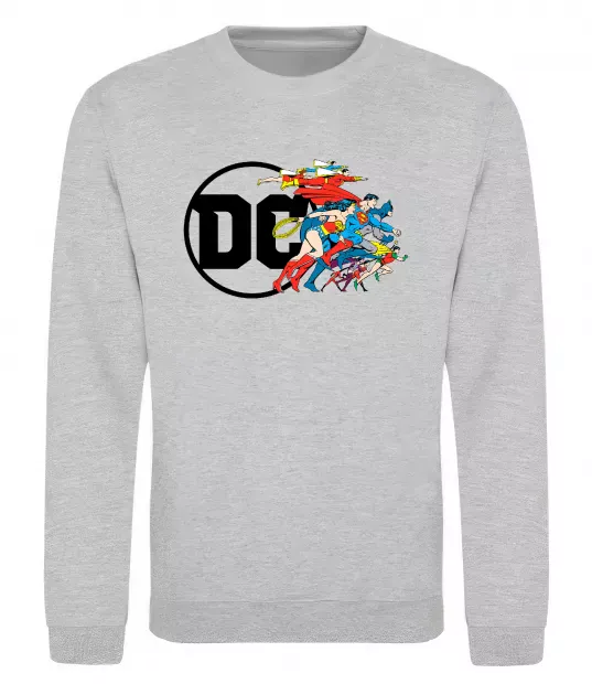 Світшот DC ліга справедливості Сірий меланж фото