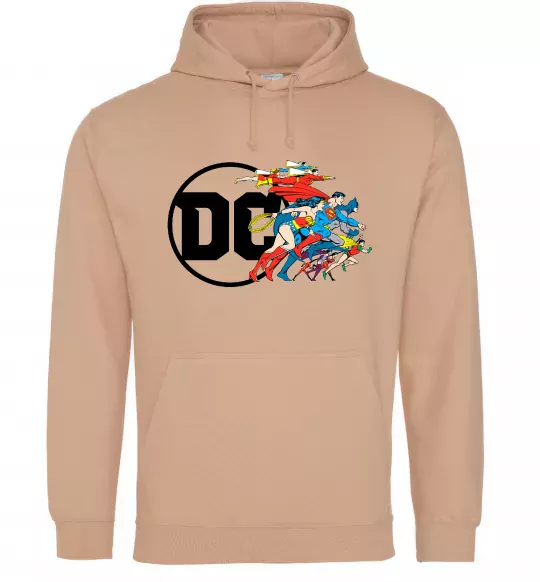 Чоловіча толстовка (худі) DC ліга справедливості Пісочний фото