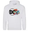 Женская толстовка (худи) DC ліга справедливості Серый меланж фото