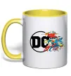 Чашка з кольоровою ручкою DC ліга справедливості Сонячно жовтий фото