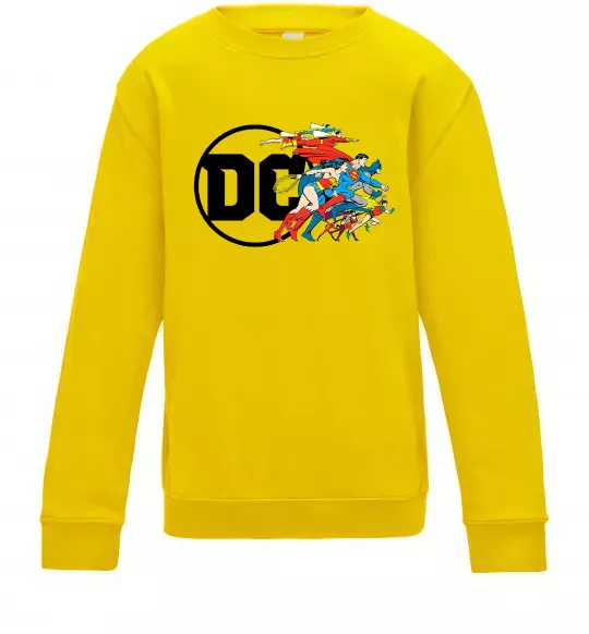 Детский Свитшот DC ліга справедливості Солнечно желтый фото