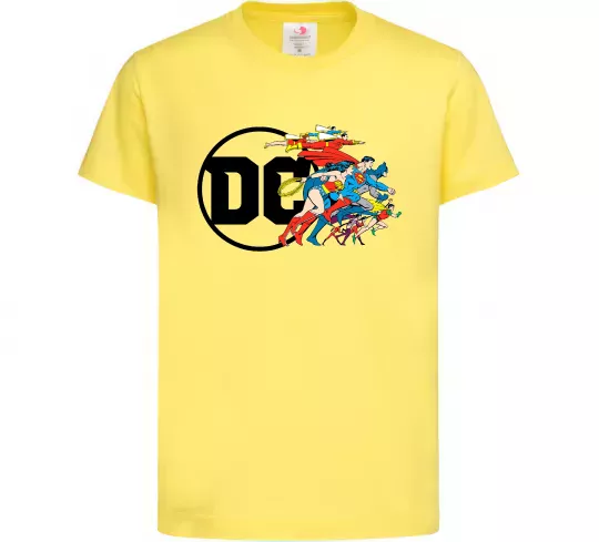 Дитяча футболка DC ліга справедливості Лимонний фото