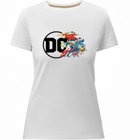 Женская премиум футболка DC ліга справедливості Женская премиум футболка DC ліга справедливості