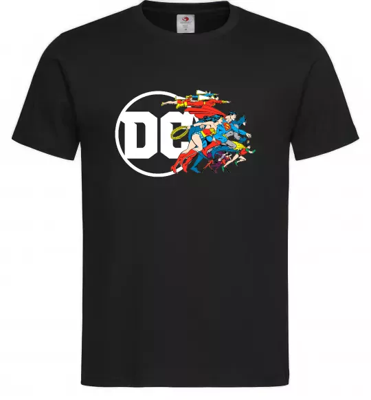 Мужская футболка DC ліга справедливості Черный фото