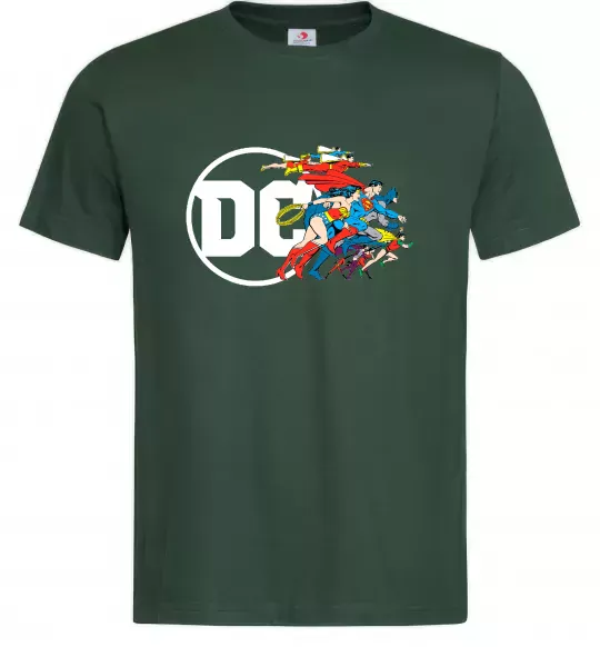 Мужская футболка DC ліга справедливості Темно-зеленый фото
