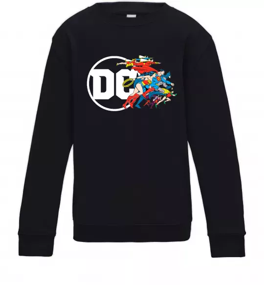 Детский Свитшот DC ліга справедливості Черный фото