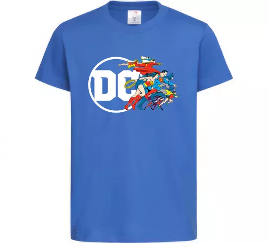 Дитяча футболка DC ліга справедливості Яскраво-синій фото