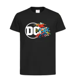 Дитяча футболка DC ліга справедливості Чорний фото