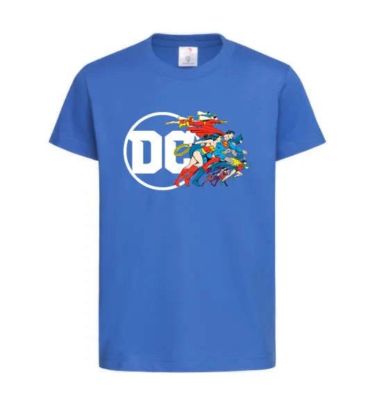 Дитяча футболка DC ліга справедливості Яскраво-синій фото