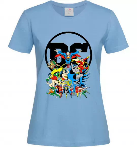 Жіноча футболка DC Heroes Блакитний фото