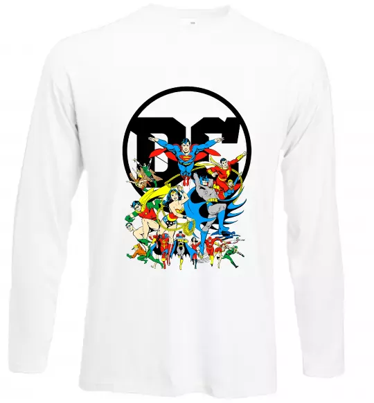 Лонгслів DC Heroes Білий фото