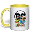 Чашка з кольоровою ручкою DC Heroes Лимонний фото