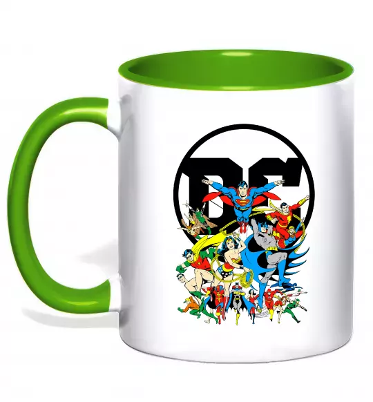 Чашка с цветной ручкой DC Heroes Зеленый фото