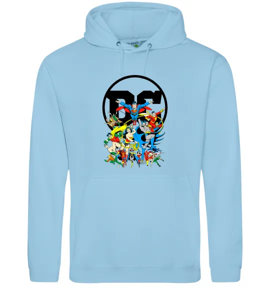 Чоловіча толстовка (худі) DC Heroes Блакитний фото