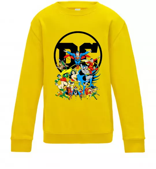Детский Свитшот DC Heroes Солнечно желтый фото