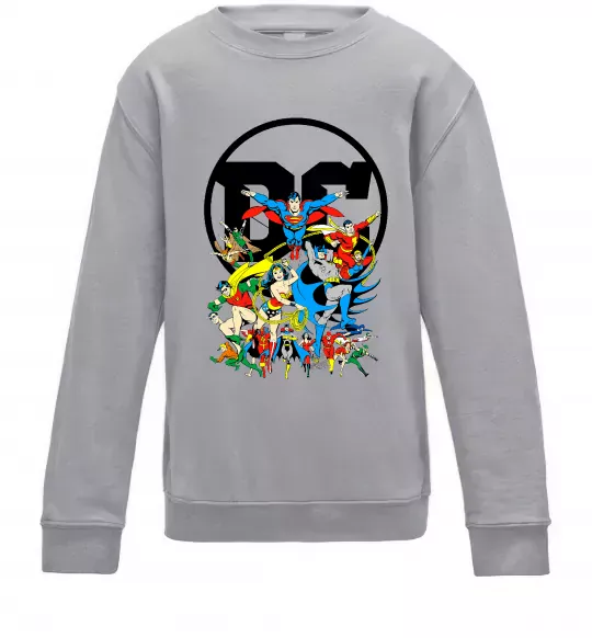 Детский Свитшот DC Heroes Серый меланж фото